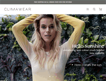 Tablet Screenshot of climawear.com